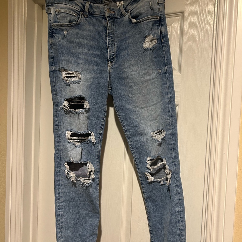 H&M Distressed Skinny Jeans sz 12